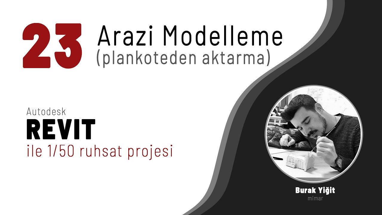 Revit ile Ruhsat Projesi # 23 | arazi modelleme