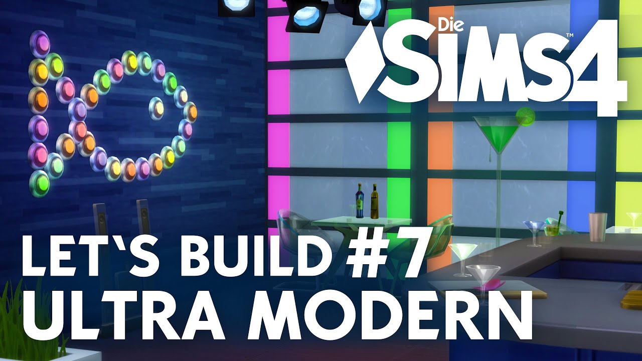 Die Sims 4 Let's Build Ultra Modern #7 | Party-Keller