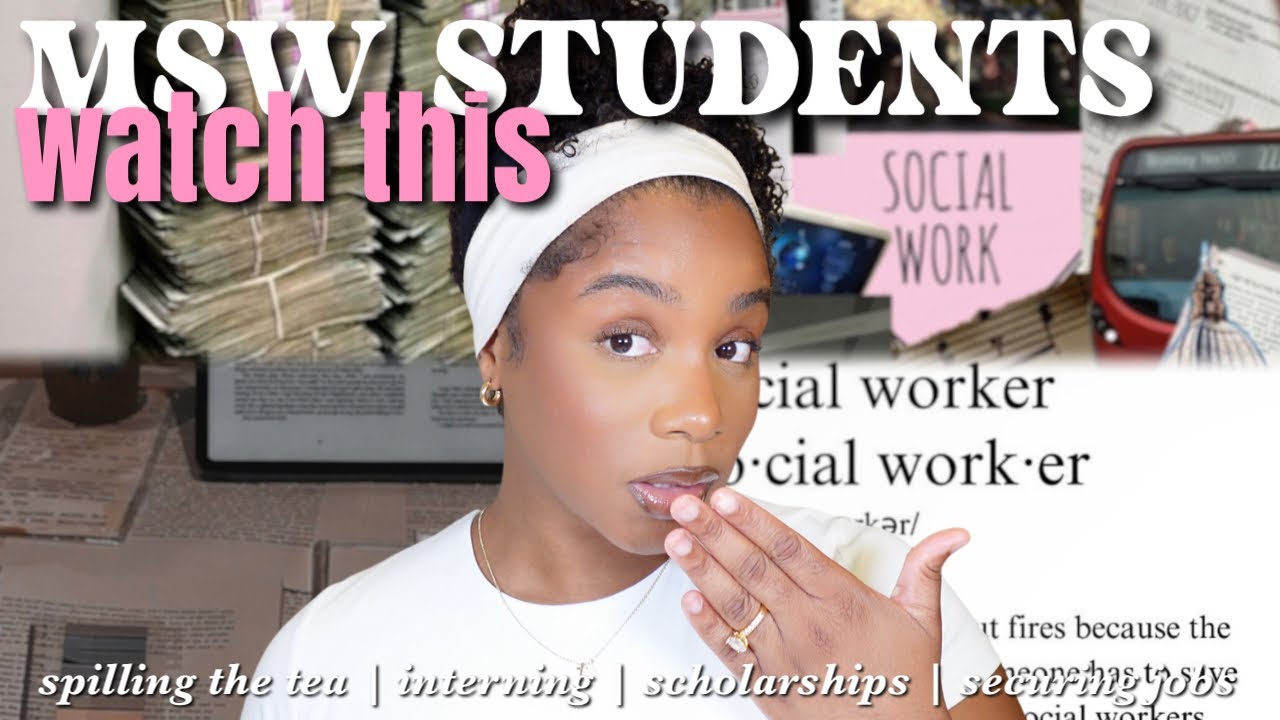 What grad school is REALLY like for MSW students! interning, mental health, no money! + more 𐙚