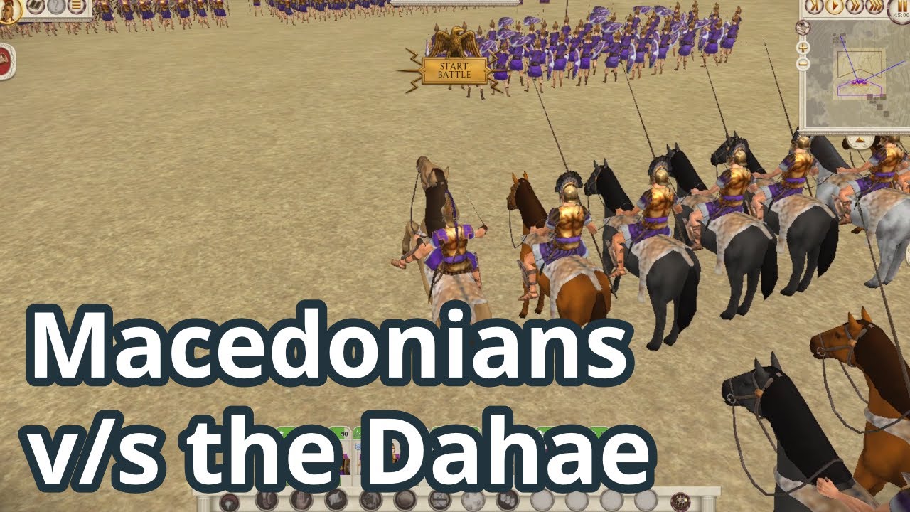 How to defeat the Dahae as the Macedonians - Rome : Total war - Remastered