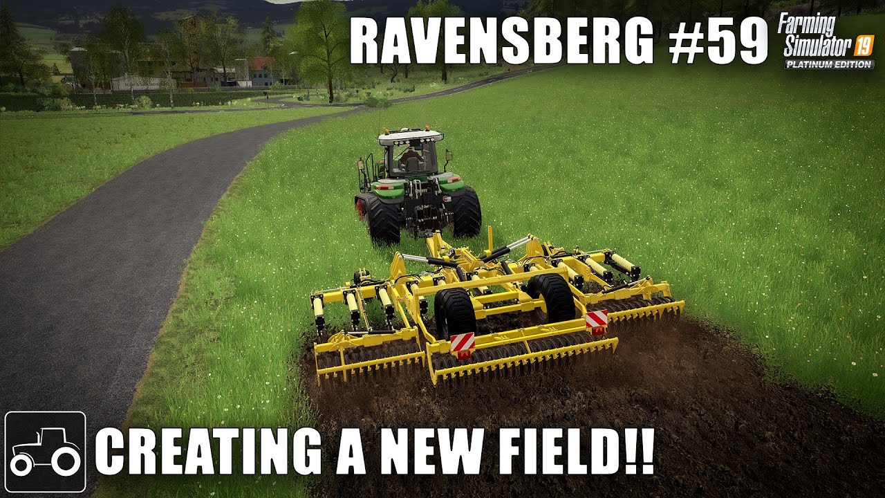 Creating A New Field & Field Work - Ravensberg #59 Farming Simulator 19 Timelapse