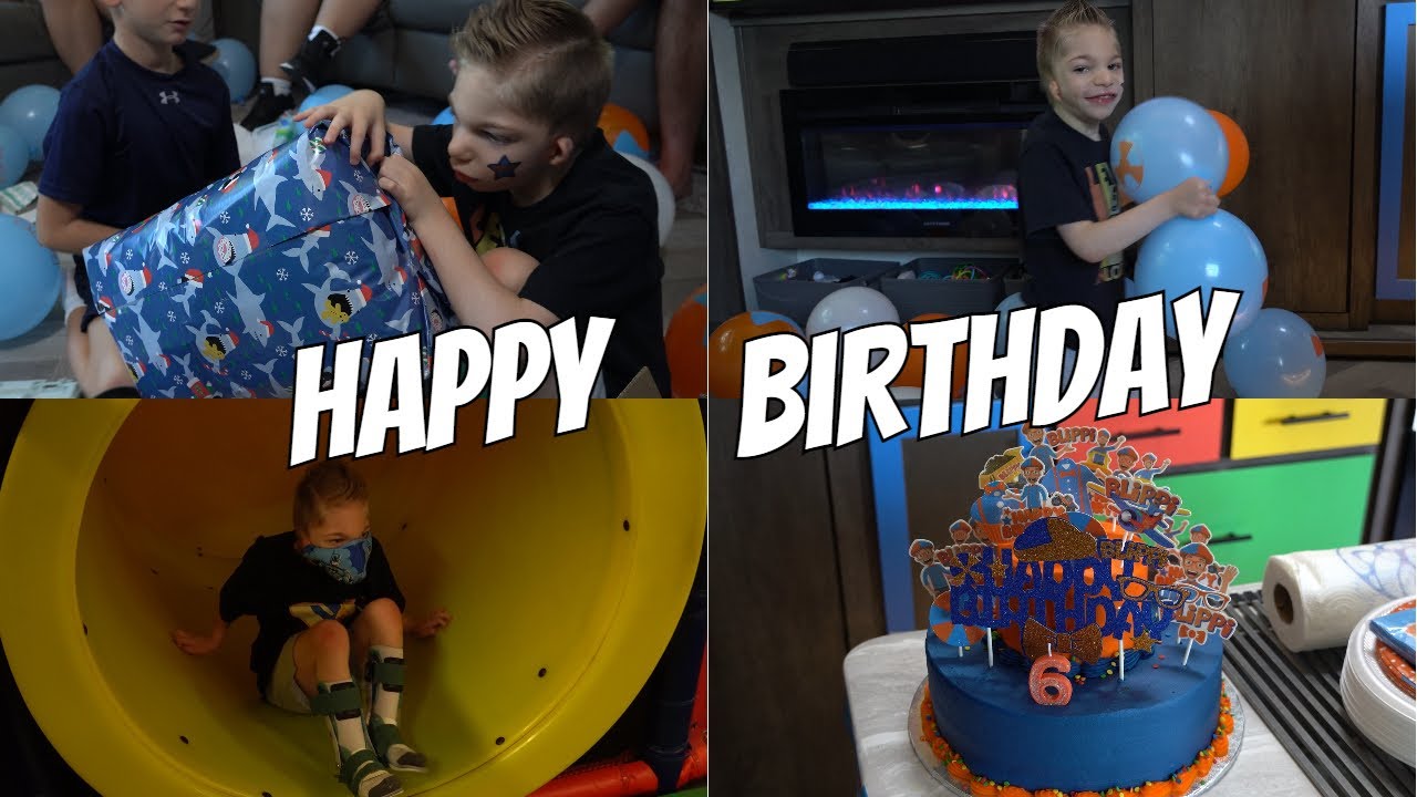 Celebrating his 6th birthday