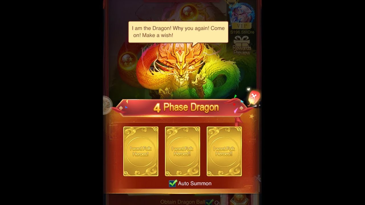 Nevermore - Idle Immortal RPG: Gameplay - Summon 1134 Dragon Balls til RAINBOW DRAGON show up