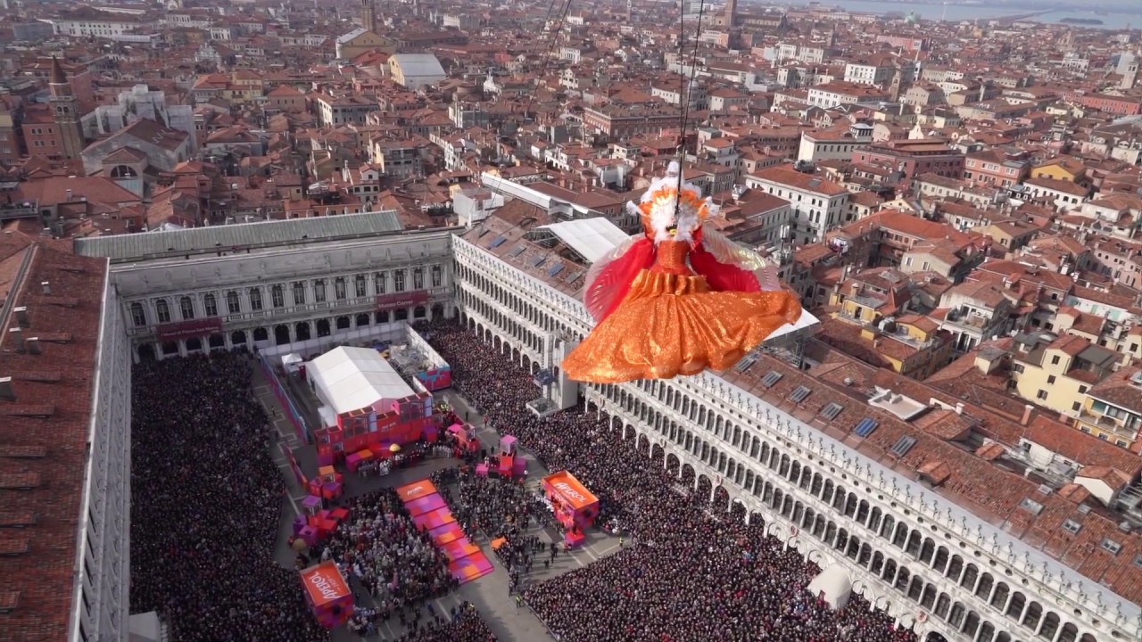 Carnevale di Venezia 2020   il Volo dell'Angelo   Linda Pani