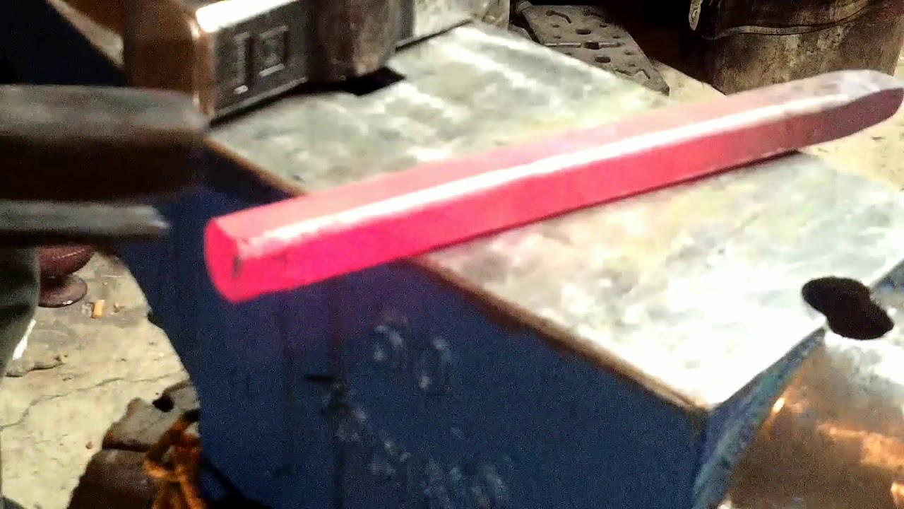 Blacksmithing: forging a custom touch mark. part 1.  #forged #makersmark #blacksmithtools #tooling