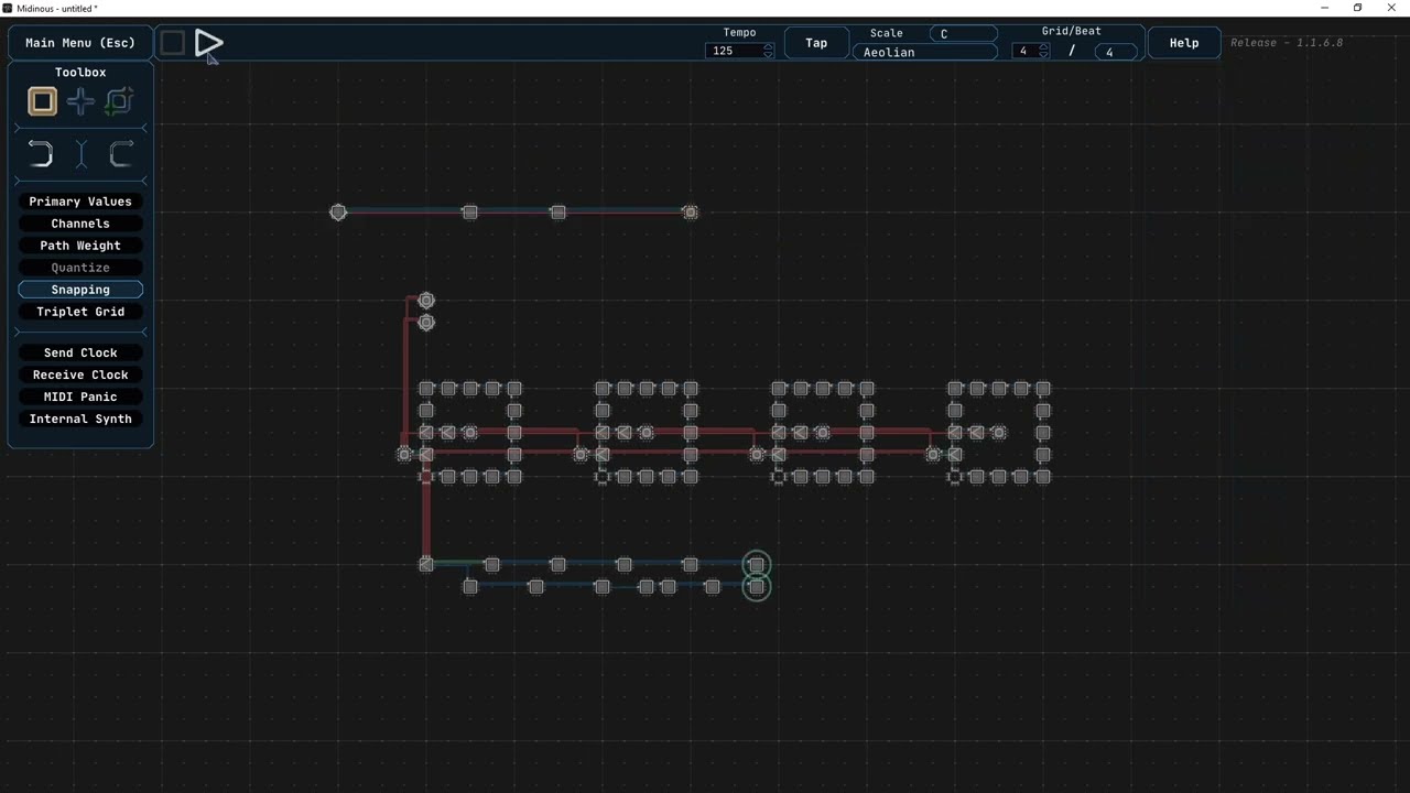 Midinous tutorial - Arp sequence with bass