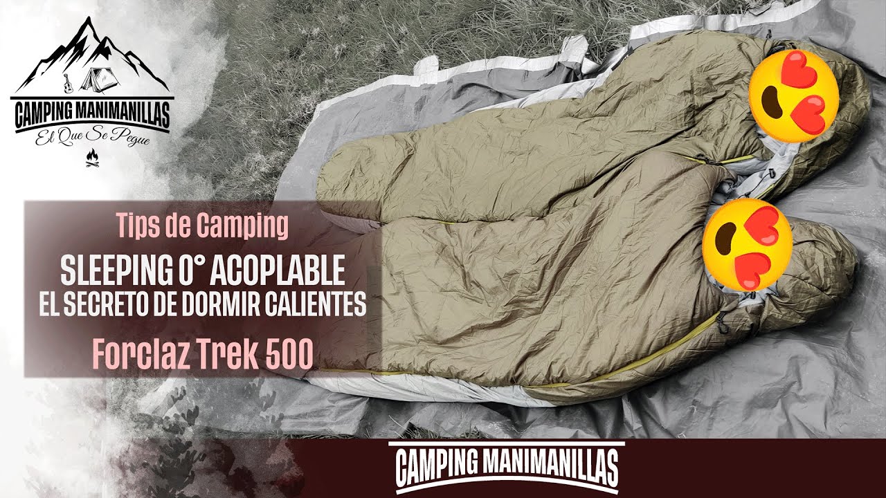 &iquest;Sleeping doble para parejas? 🎒🏕️ Sleeping acoplable MT500 Forclaz Trek 500 🌎