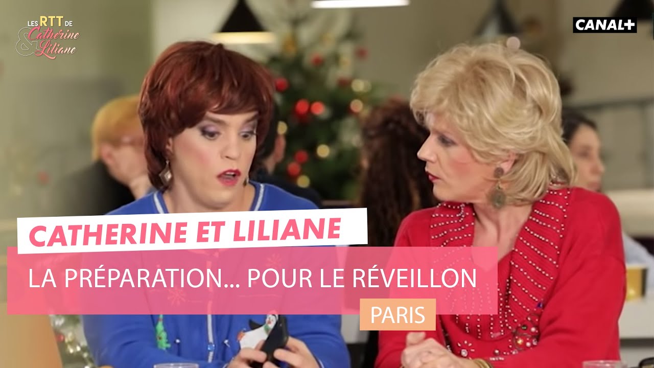 La pr&eacute;paration... pour le r&eacute;veillon - Catherine et Liliane - CANAL+