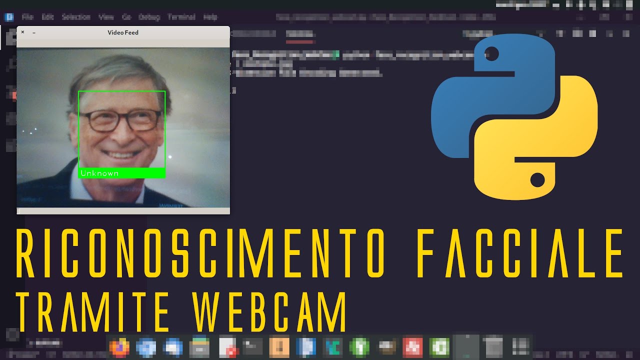 RICONOSCIMENTO FACCIALE da WEBCAM con PYTHON (TUTORIAL ITALIANO)