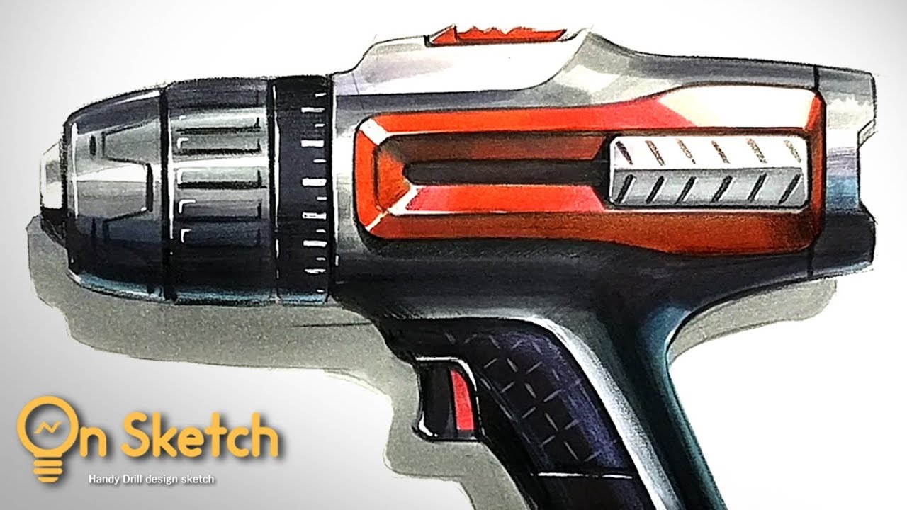 온스케치 Sketch - Handy drill Design sketch (AD marker / Prisma Color)