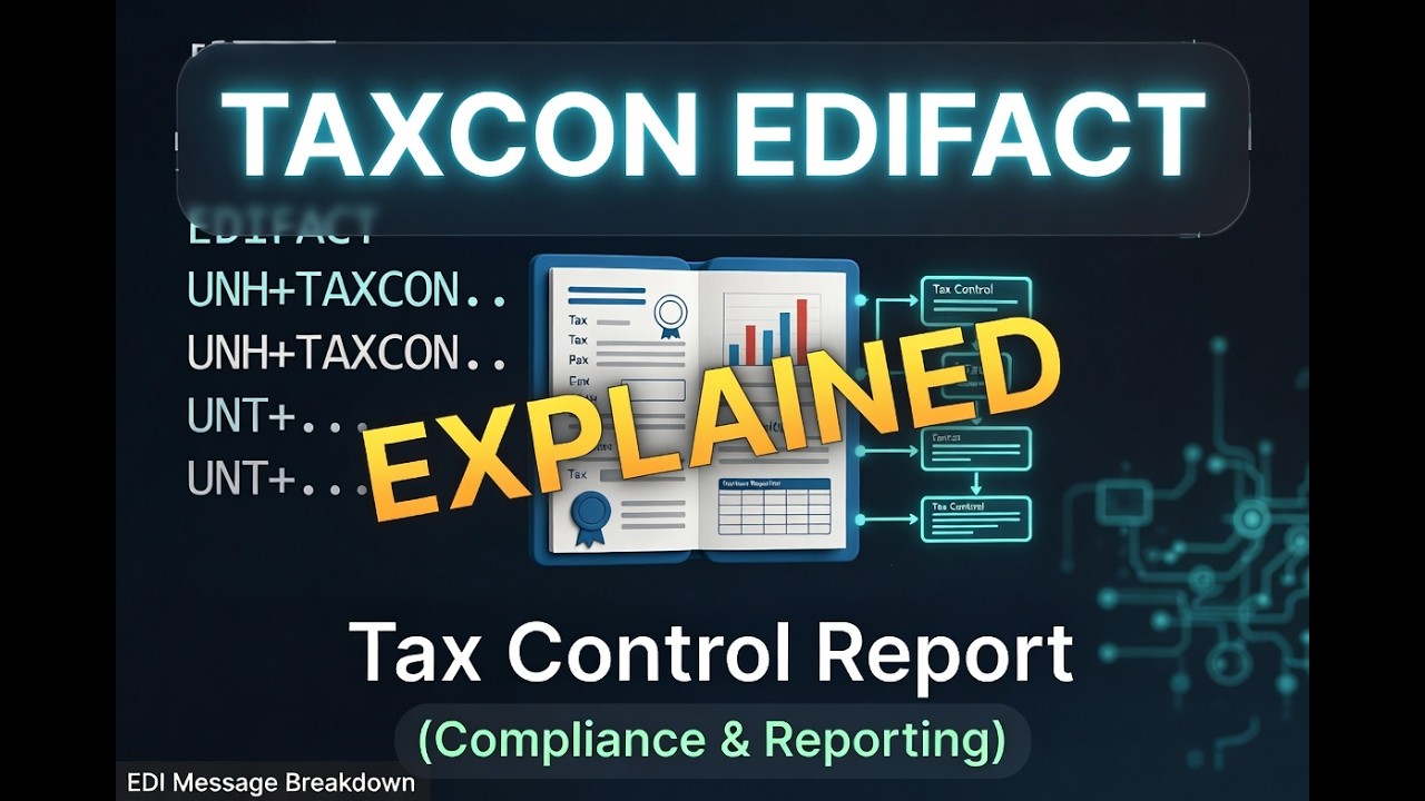 TAXCON EDIFACT Explained | Tax Control Report (Compliance & Reporting)