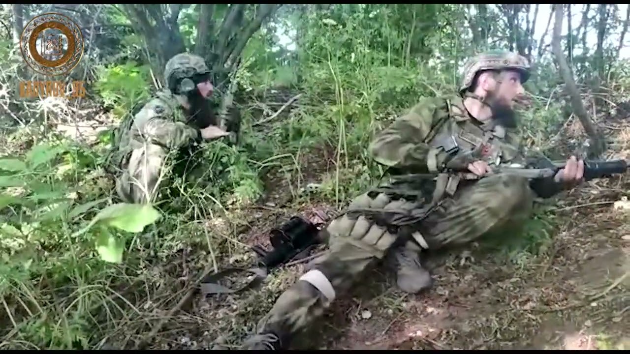 Chechen fighters shows high morale and faith during fighting in Ukraine. #russiaukrainewar #chechen