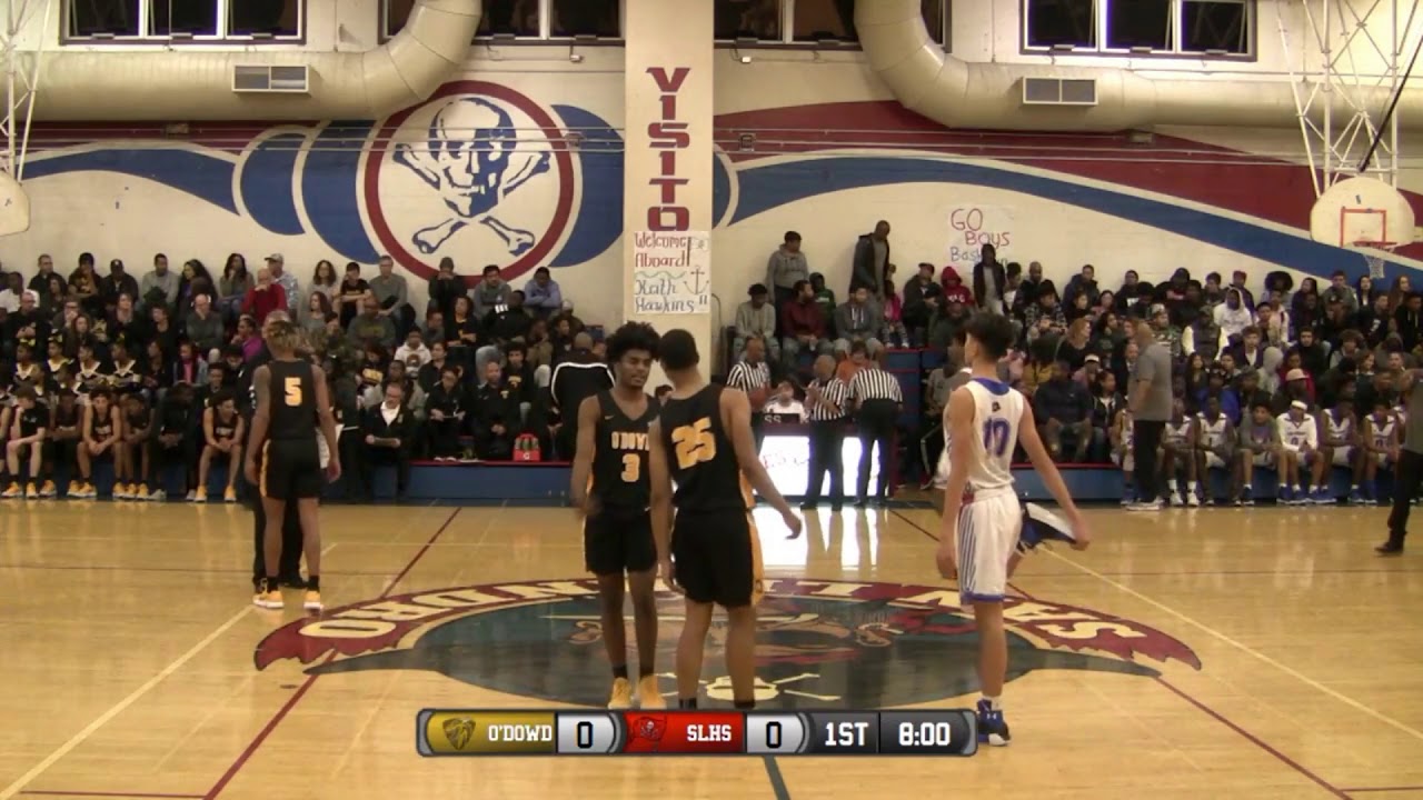 Bishop O'Dowd vs San Leandro High School Boys Basketball LIVE upload  1/26/18