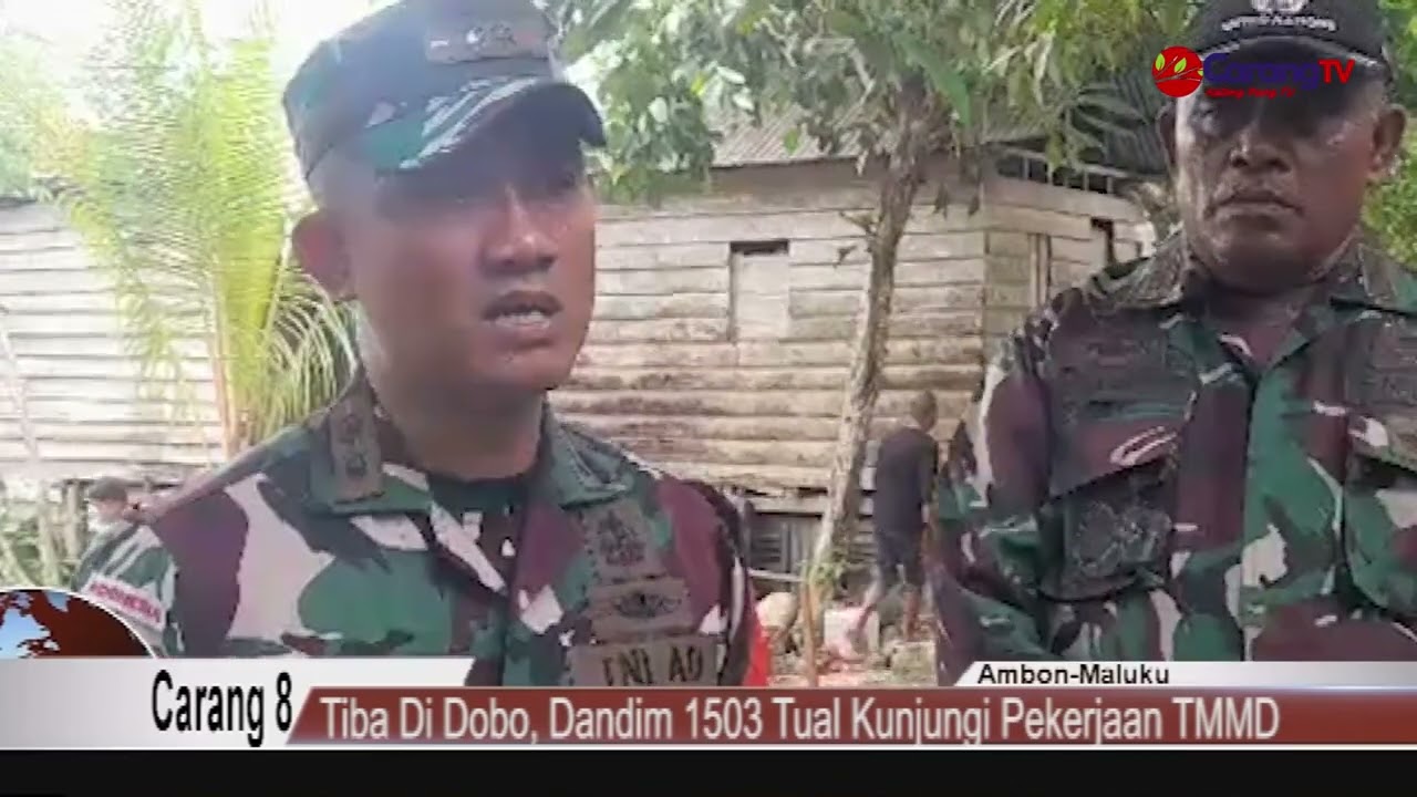 Tiba di Dobo, Dandim 1503 Tual Kunjungi Pekerjaan TMMD