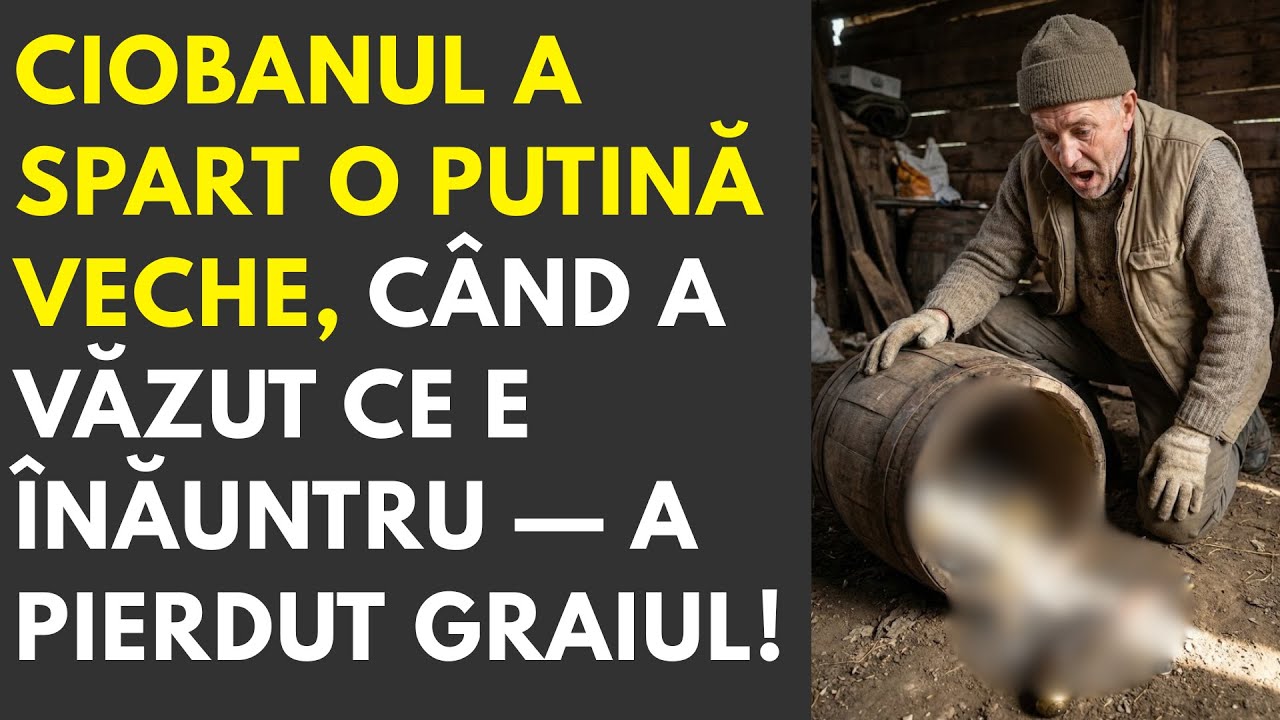 Ciobanul a spart o putină veche, când a văzut ce e înăuntru — a pierdut graiul!