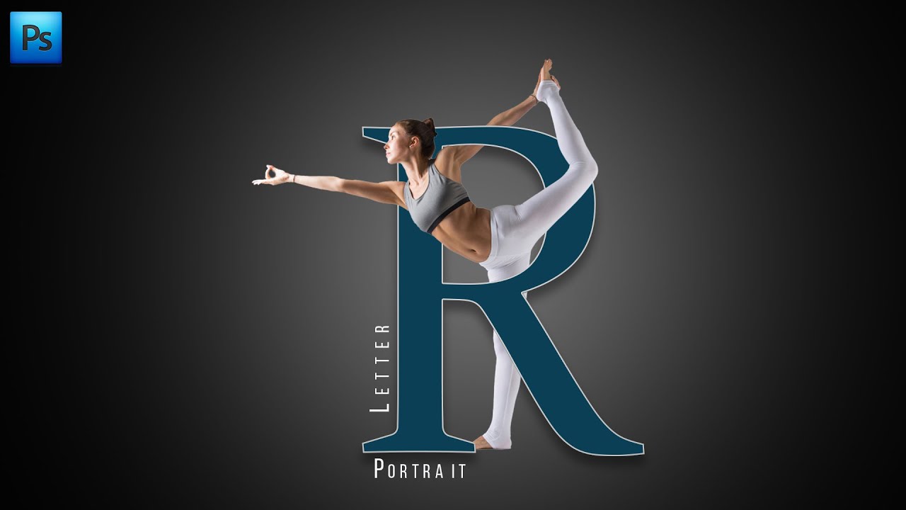 Letter (R) Portrait Design- Photoshop Tutorial I #photoshoptutorial I @satishkgraphics