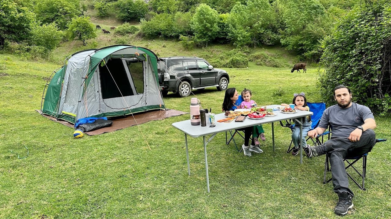 Новая палатка || Первый лагерь 🏕️