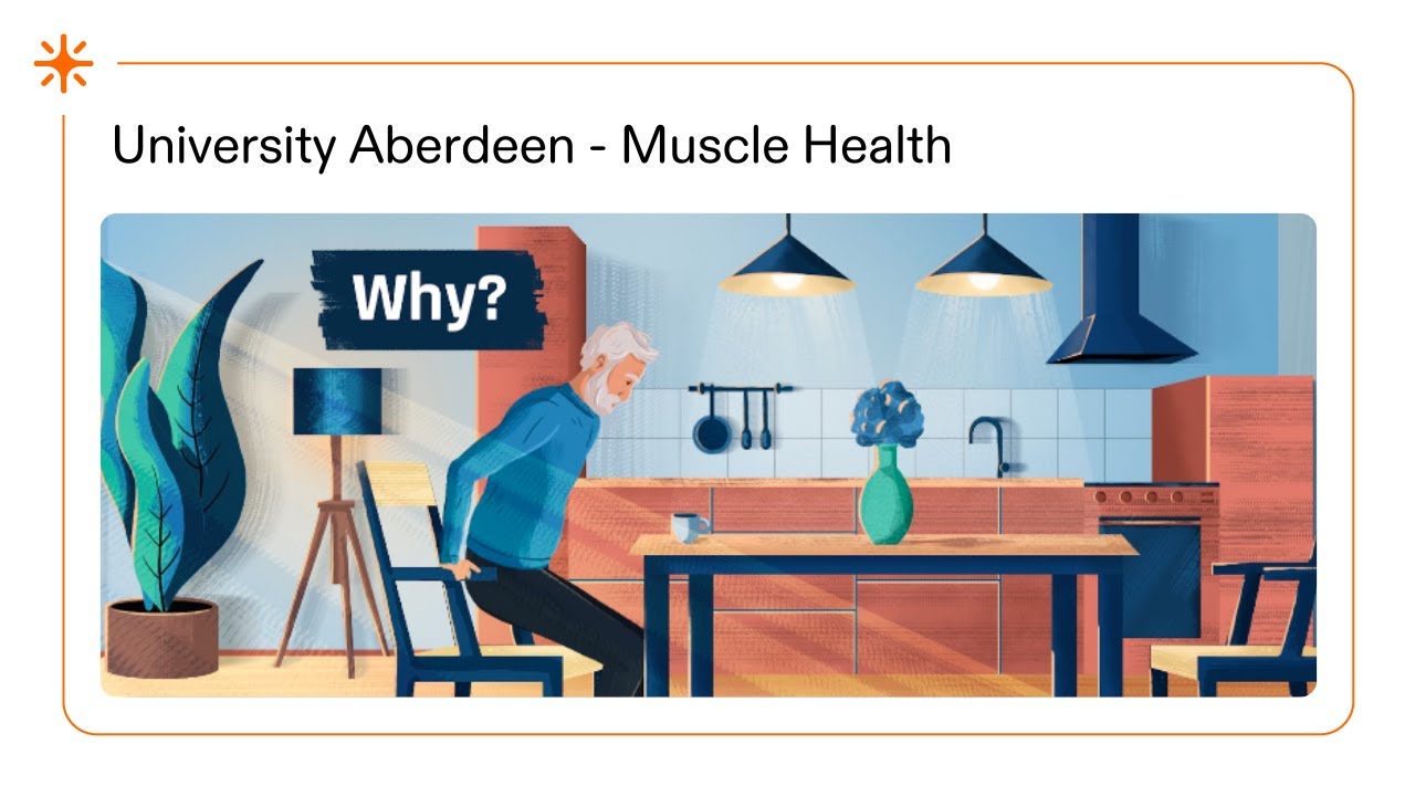 How to prevent muscle loss with aging - short 2D Science Animation by Life Science Animation