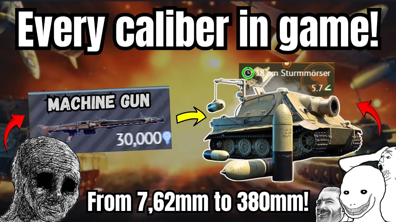 The Most INTENSE challenge I've EVER taken! (From pew pew to 💥💀) | Every single caliber in WT🔥