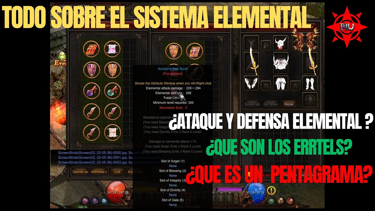 USO DE PENTAGRAMAS - MU ONLINE