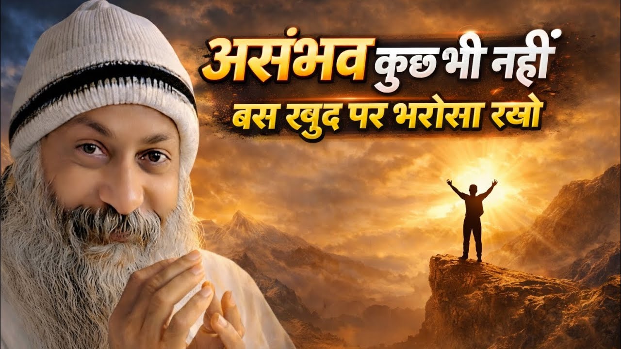 OSHO - असंभव कुछ भी नहीं – बस खुद पर भरोसा रखो | Osho Hindi Spiritual Speech 
