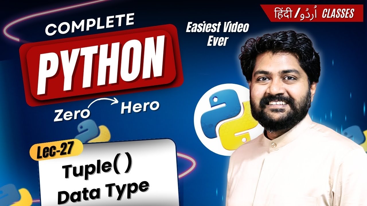 tuple data type-Hindi/Urdu | Lec-27 | Data types in python | Python for Data Science