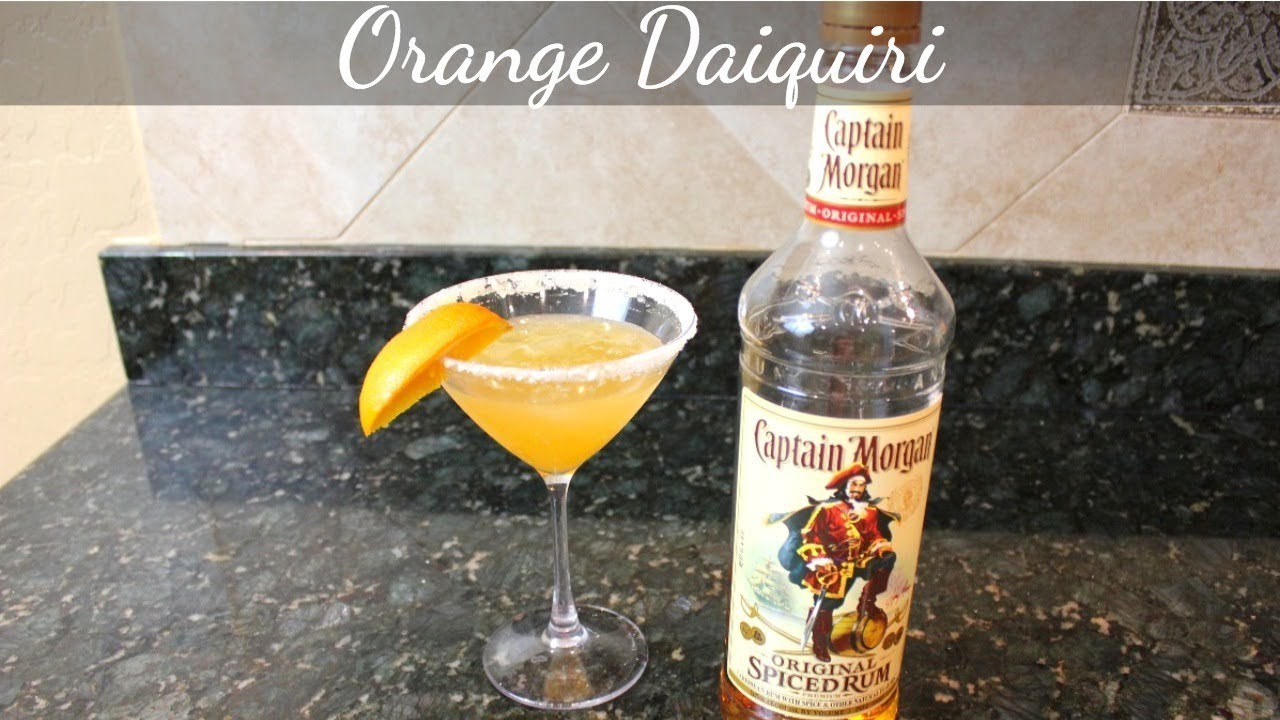 Orange Daiquiri: Captain Morgan Cocktails / Drinks (Spiced Rum Cocktails)