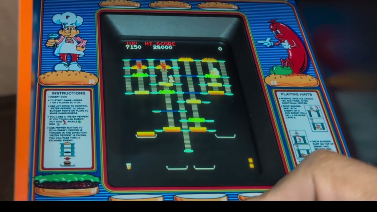 Обзор Quarter Arcades BURGERTIME &ndash; скидка 149 долларов на Чёрную пятницу! (QuarterArcades.us)