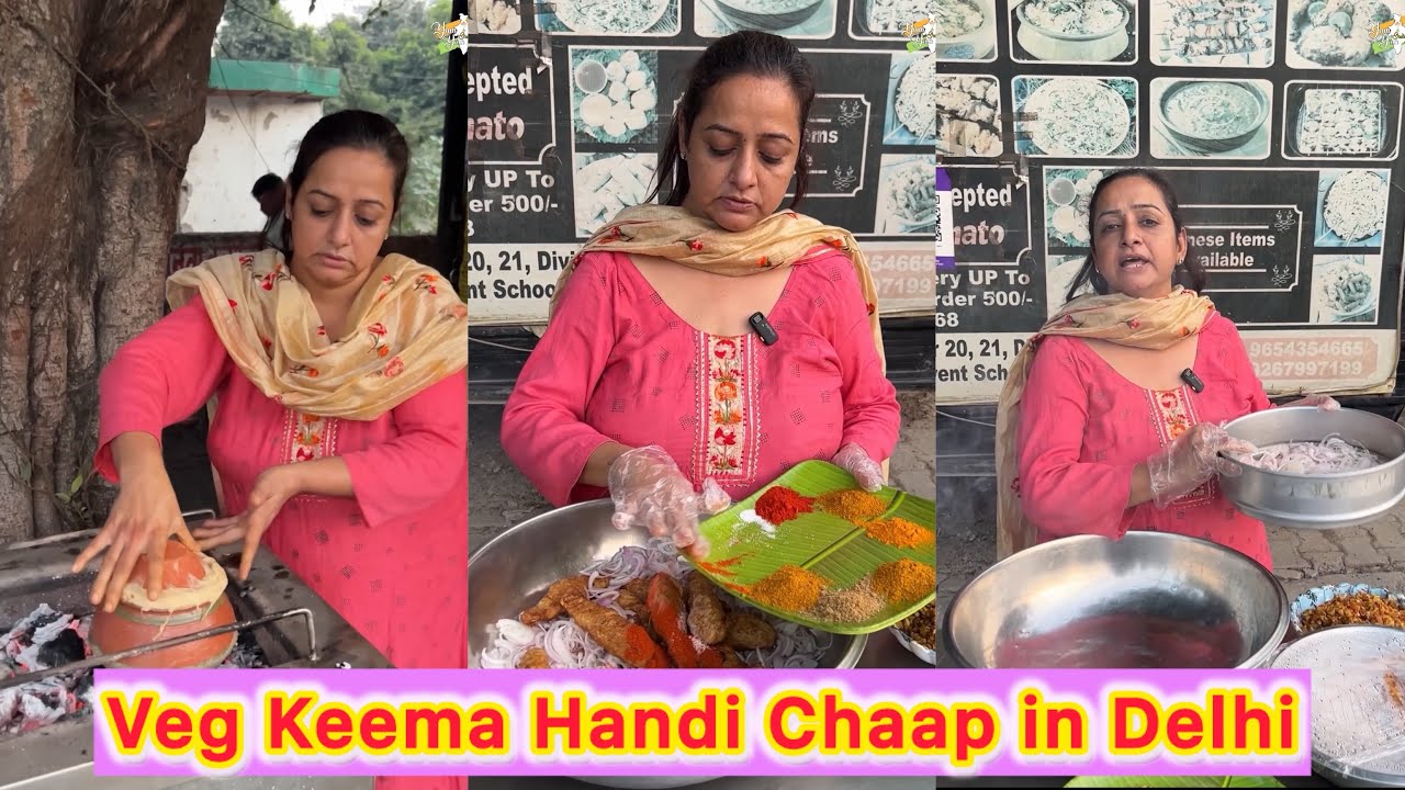 Pure Vegetarian Champaran Handi Chaap in Delhi 👌🔥 Non Veg Taste wali Home Style VEG Chicken Chaap 😍👌