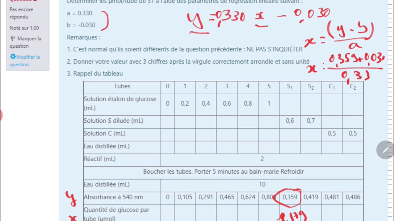 Correction exercice de Spectrophotométrie 