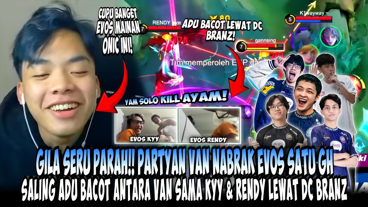 VAN LAGI MABAR SAMA BRANZ MALAH NABRAK FULL EVOS ALHASIL SALING ADU BACOT⁉️ SERU BANGET‼️