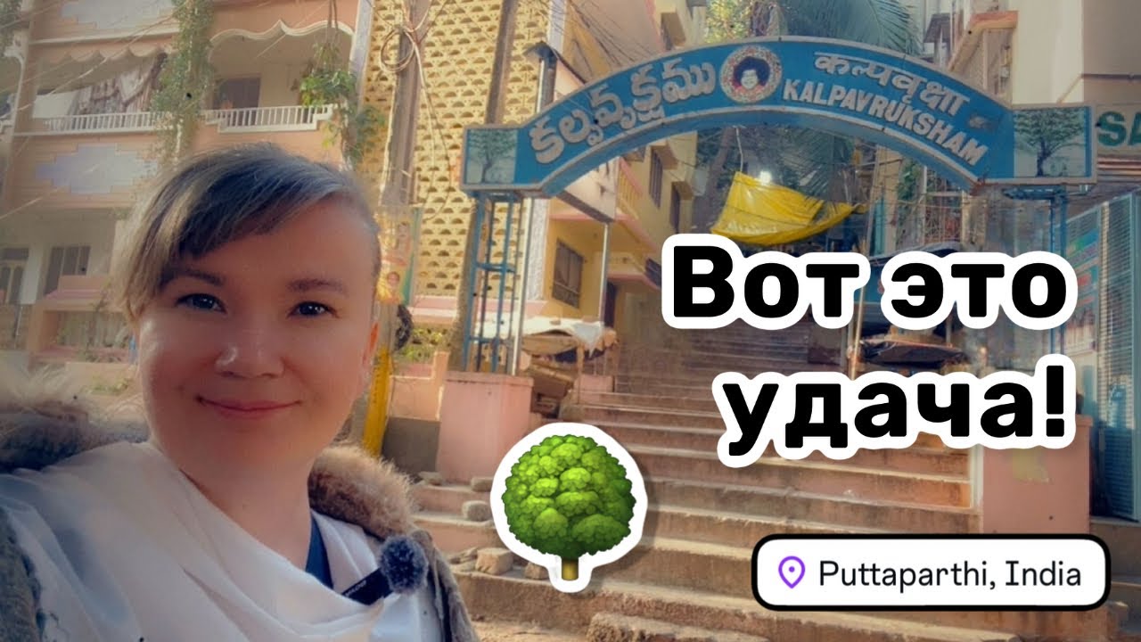 🌳 17. Вот это удача, пустили на закрытую территорию! Дерево желаний! Путтапарти, Индия.