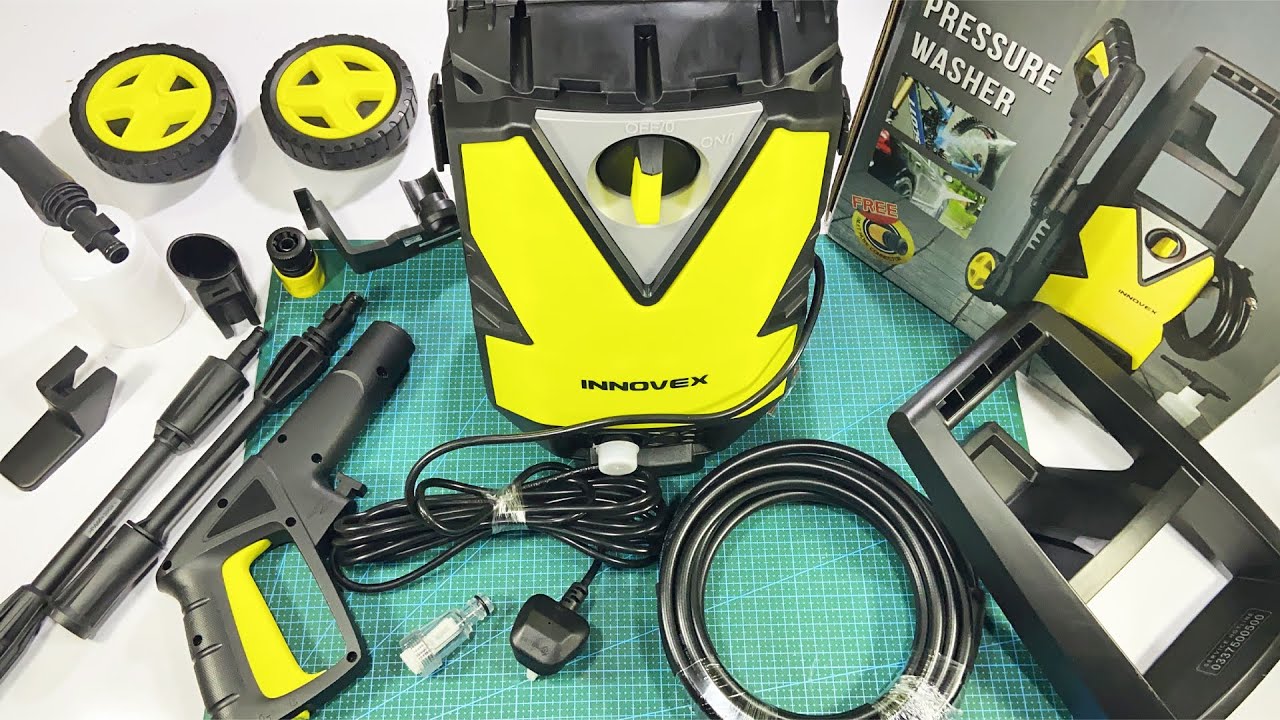 Unboxing and Test Innovex Pressure washer IPW002 1600W