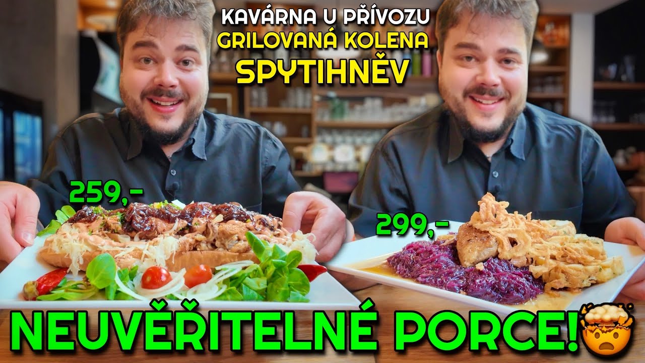 NEJVĚTŠÍ PORCE, CO JINDE NEDOSTANETE!🤩GRILOVANÉ KOLENO ZE SPYTIHNĚVI A KACHNA SE ZELÍM A KNEDLÍKEM🤤