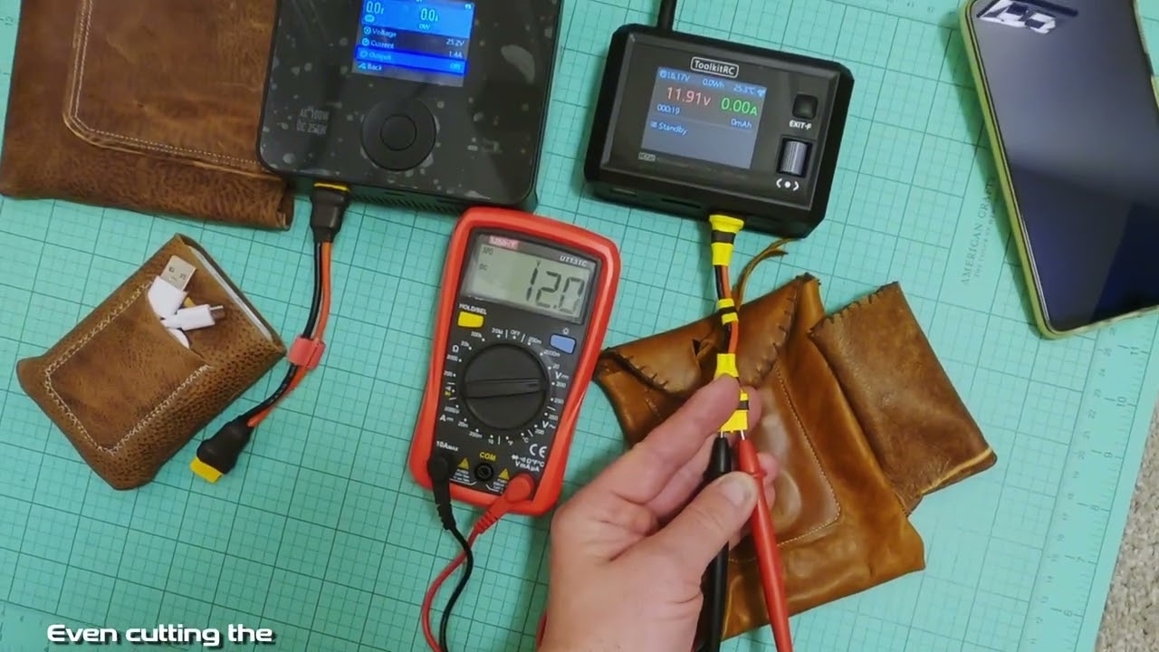 iSDT D1 and ToolkitRC M7AC - DC Power Output multi-meter test