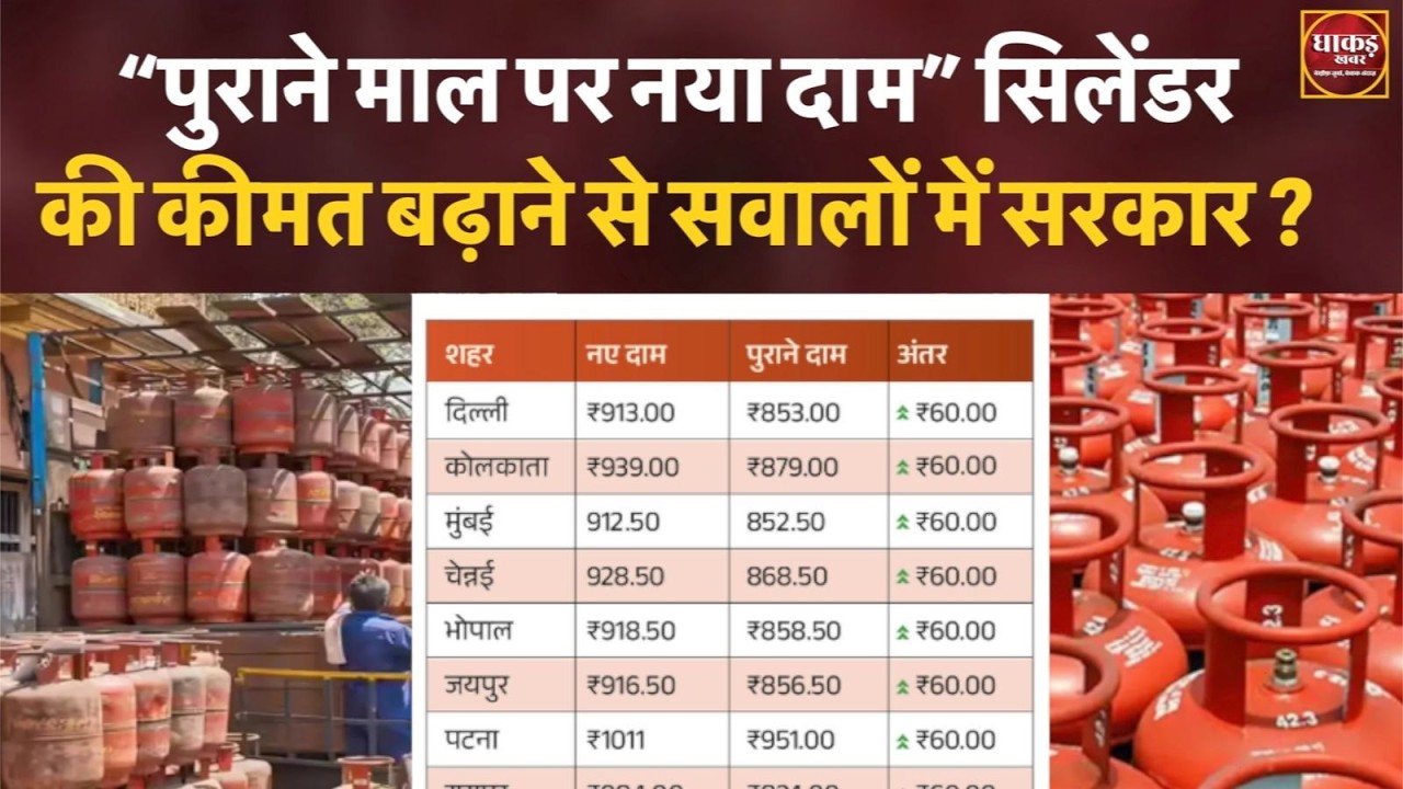 “पुराने माल पर नया दाम” सिलेंडर की कीमत बढ़ाने से सवालों में सरकार ?
