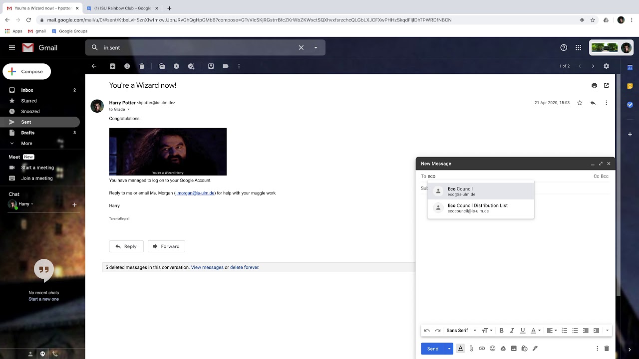 How to use Google groups to read and send emails