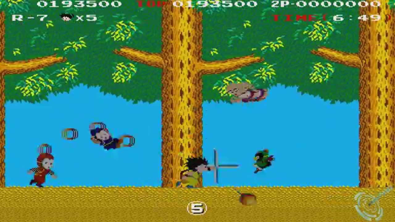 1986 Kid Niki: Radical Ninja (Arcade) Old School Game Playthrough Retro game