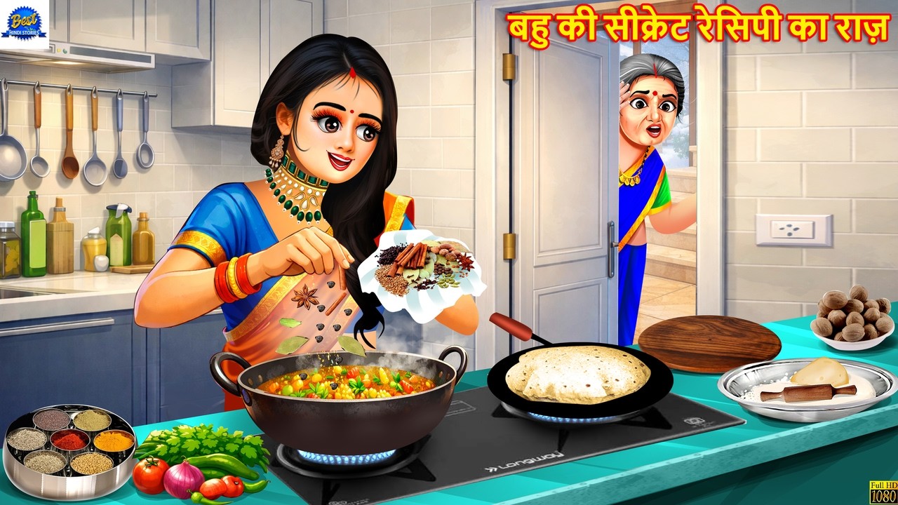 बहु की सीक्रेट रेसिपी का राज़ | Saas Bahu | Hindi Kahani | Moral Stories | Cartoon Video | Kahaniya