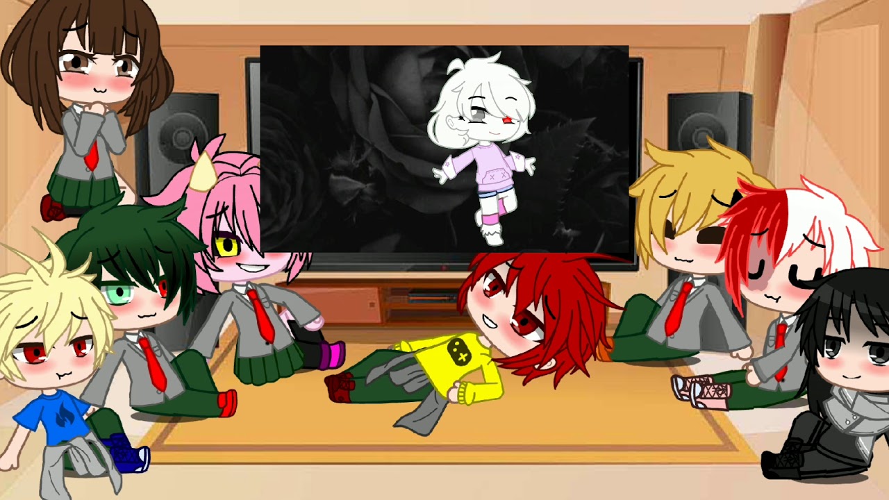 Bnha react to Y/N memes Pt2 (Gacha club) (Cringe)