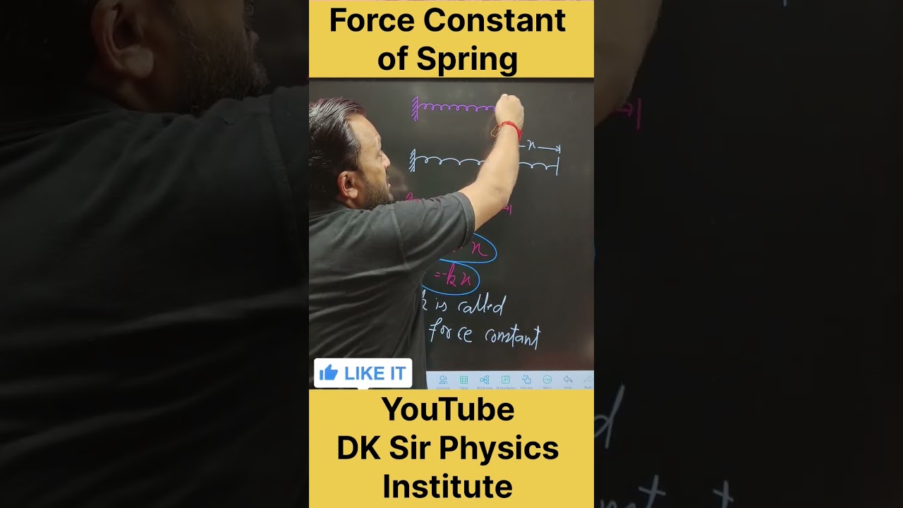 Force Constant | spring Constant #physics #trending #viralshort #education @dktiwarisir #trend