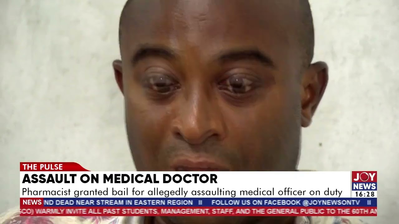 Pharmacist granted bail for allegedly assaulting a medical officer on duty.