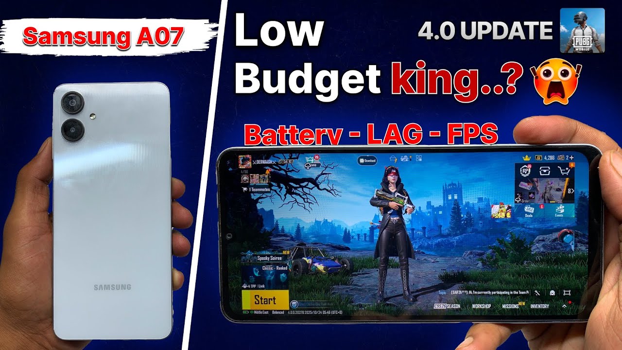 Samsung Galaxy A06 PUBG Test 🔥 - Best Gaming device for low budget 🥵 - PUBG TEST