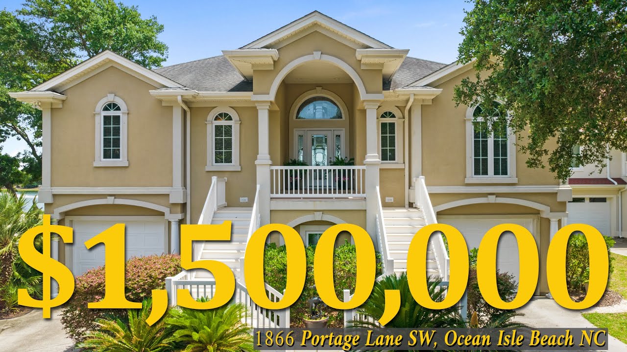 $1.5M Luxurious Waterfront Home | Ocean Isle Beach NC | Jan Roggeman