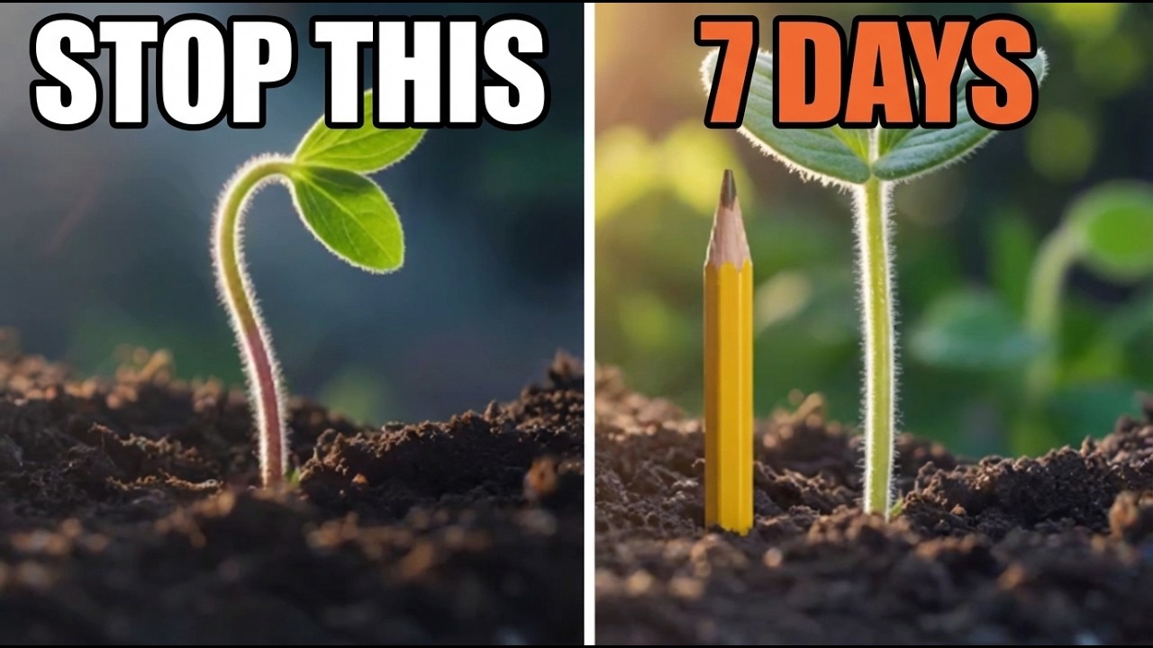 Stop Leggy Seedlings! Grow Stems as Thick as Pencils in 7 Days