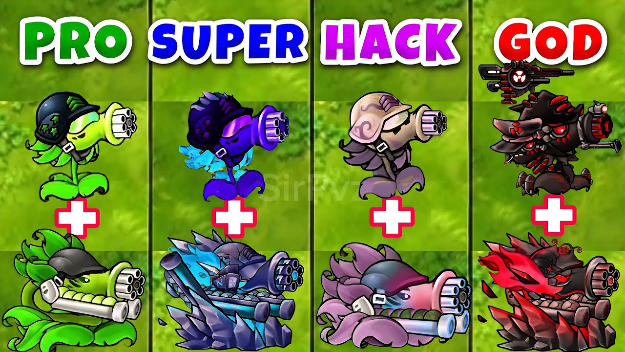 PVZ 1 Fusion 3.2 Mod Challenge | Obsidian Plants - Ice Plants Team VS Obsidian Gargantuar| Max-Level