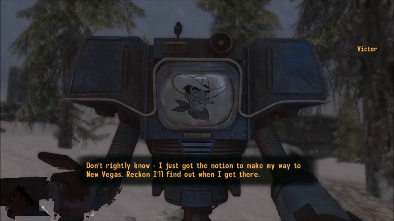 Victor isn't following you in the Frontier