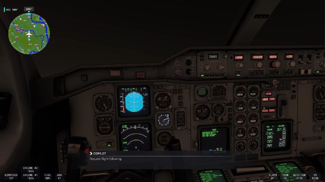 Microsoft Flight Simulator 2024 A310 deep stall after takeoff