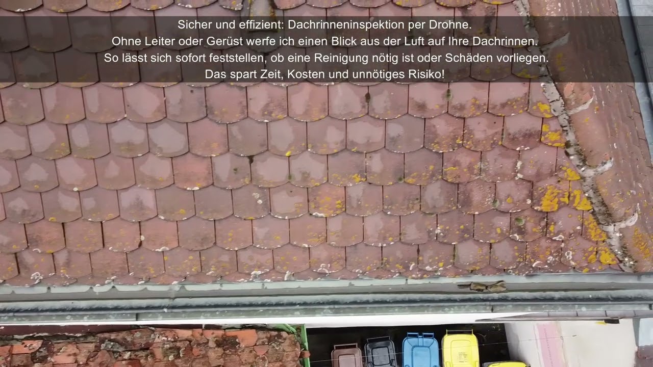 Dachrinnen-Check mit der DJI Mini 2 by Dienstleistung Rund um Haus & Garten, Drohnenaufnahmen & Mehr