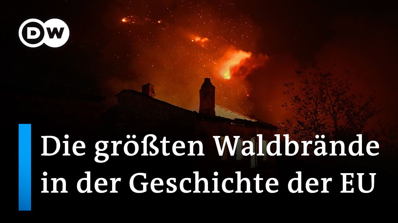 Land im Ausnahmezustand: Brände in Griechenland | DW Nachrichten